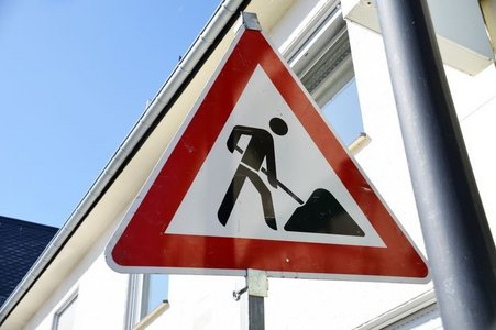 Symbolbild: Baustellen-Schild