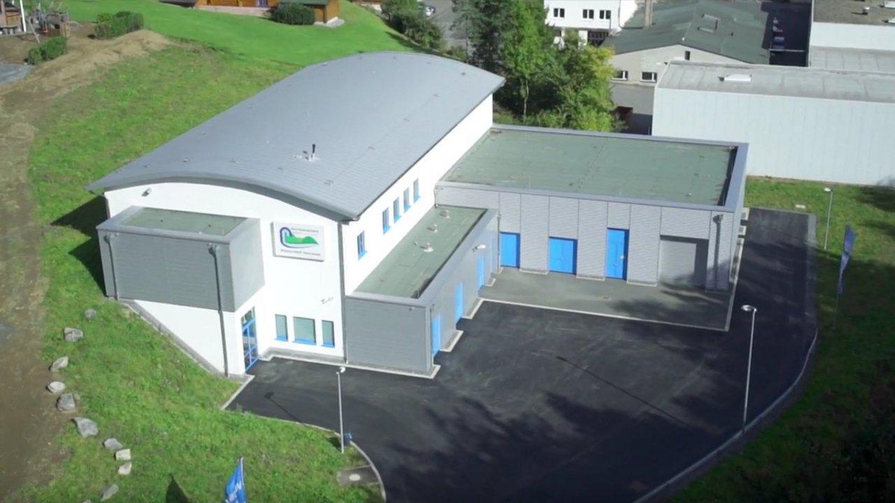 Bild: Luftaufnahme vom Wasserwerk Hennesee